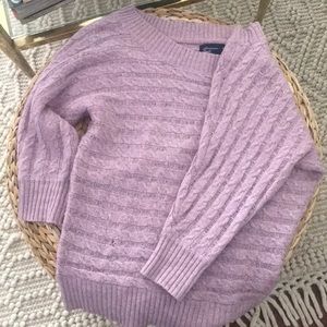 Pretty light soft lavender sweater